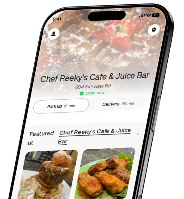 Chef Reeky's Cafe & Juice Bar app preview